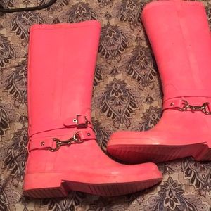 Womens new coach rain boots size 7